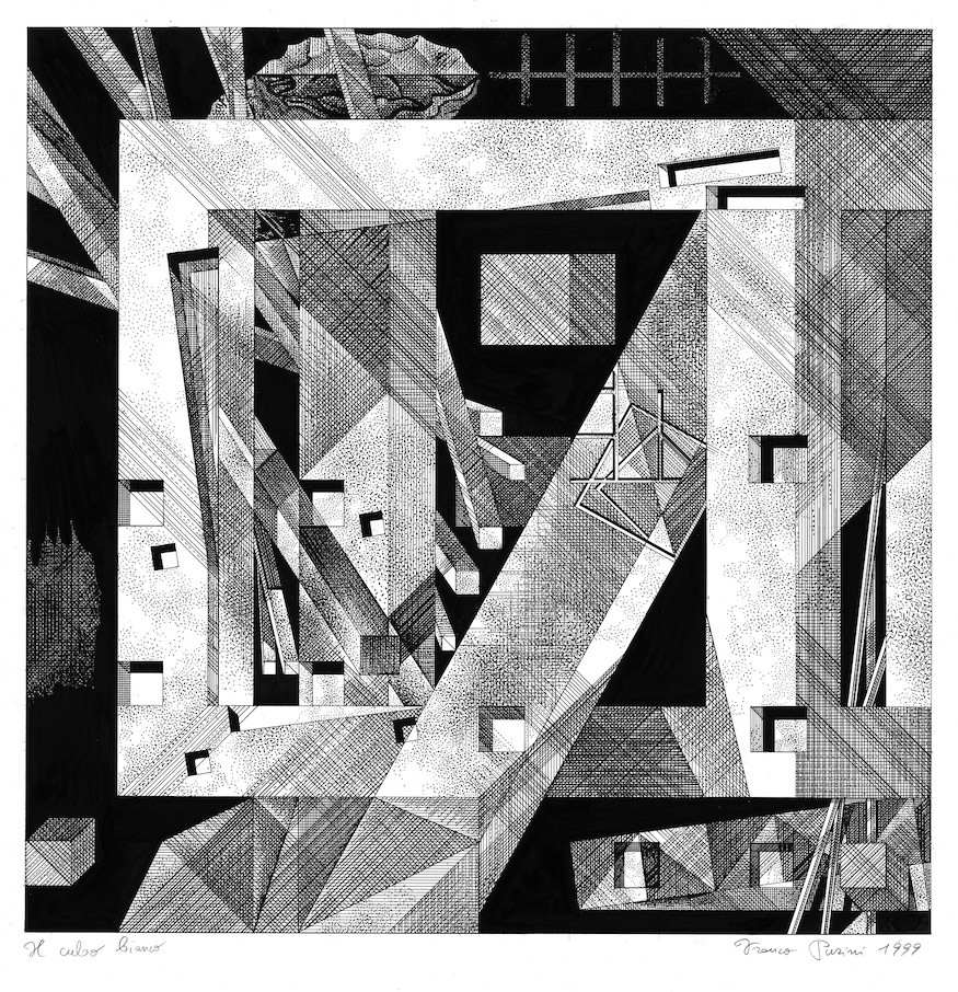 Il cubo bianco di Franco Pruni Disegno Isplora ArchiTALKS